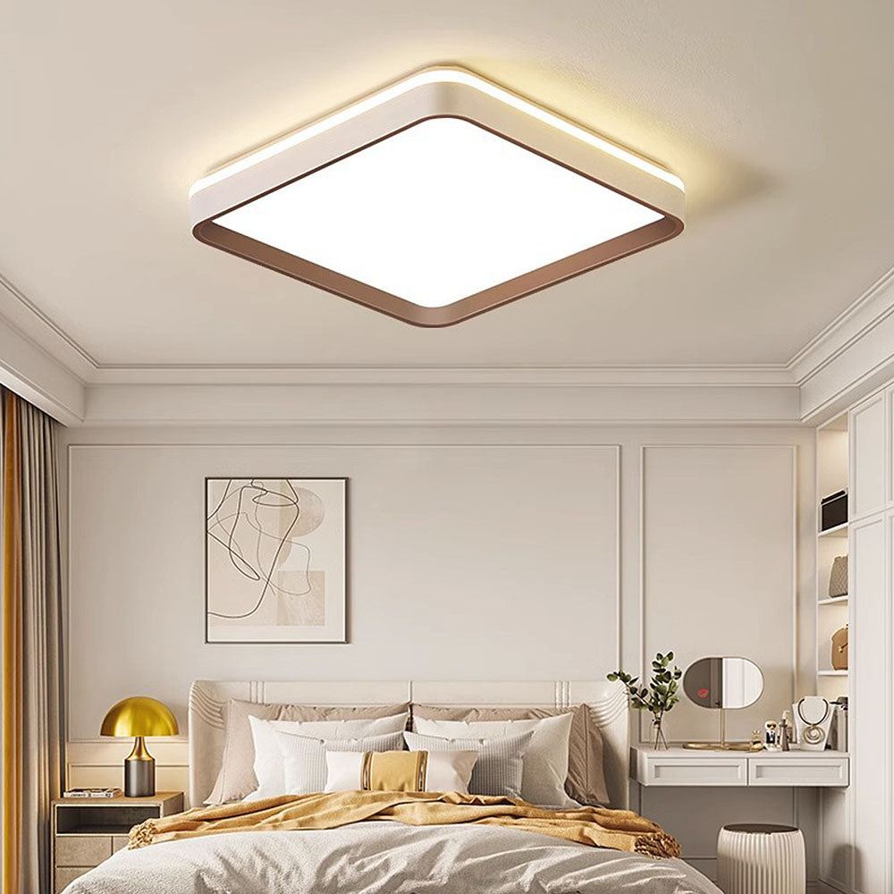 Homwarmy Flush Mount Ceiling Light Modern Square Acrylic Ceiling