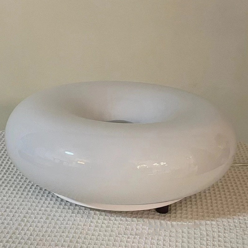 Cute Donut Lamp Orange / White Table Lamp -Homdiy