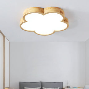 Creative Flower-Shaped Bedroom Flushmount Ceiling Light