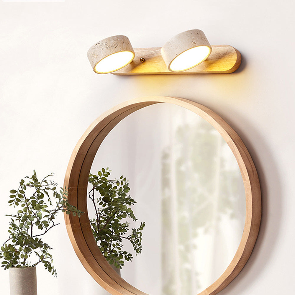 Wood Rustic Simple Stylish Vanity Wall Light -Homwarmy