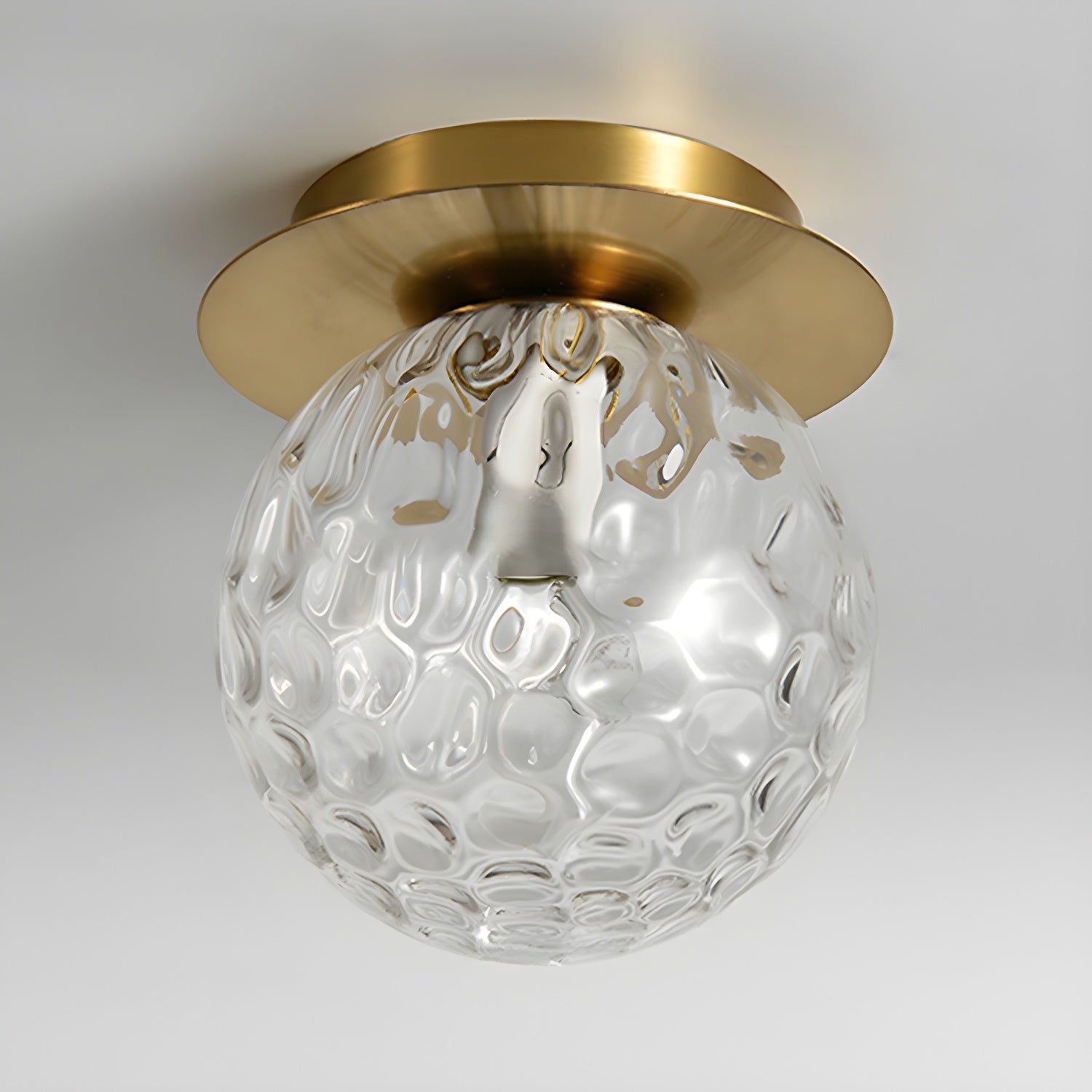 Small Glass Ceiling Light Fixture for Corridor -Homwarmy