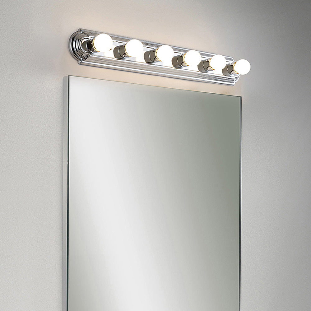 Nordic Metal Silver Bathroom Vanity Lighting -Homwarmy