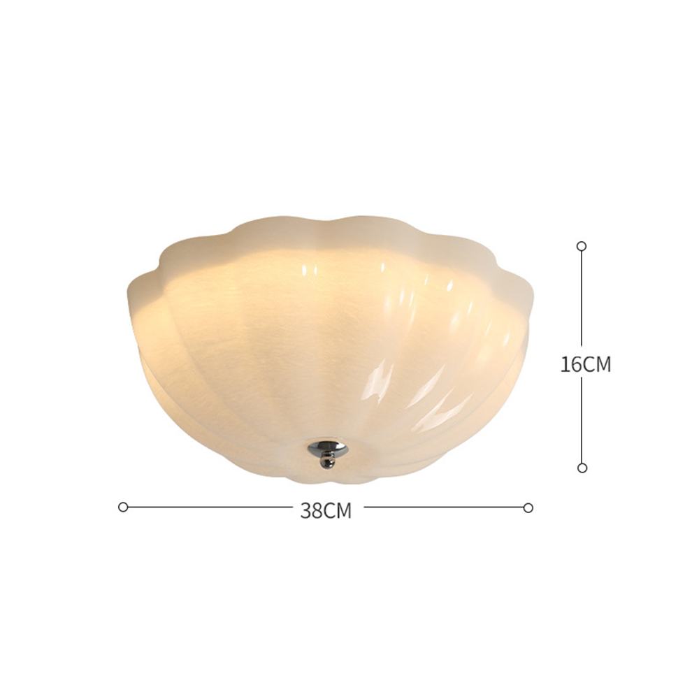 French Bedroom White Ceiling Lamp -Homwarmy