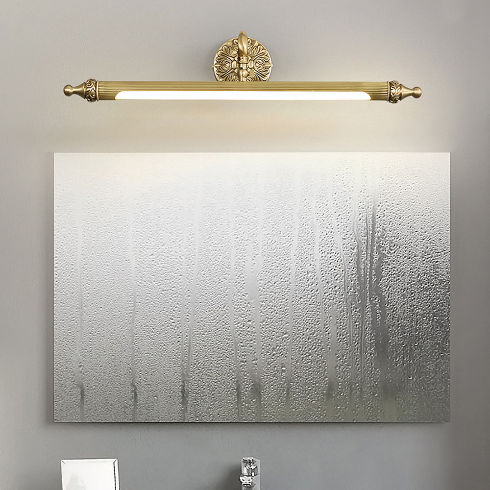Vintage Design Gold Metal Bathroom Vanity Wall Light -Homwarmy