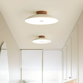 French Cream Iron Led Ceiling Lamp -Homwarmy