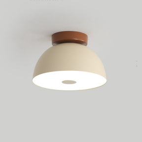 French Cream Iron Led Ceiling Lamp -Homwarmy