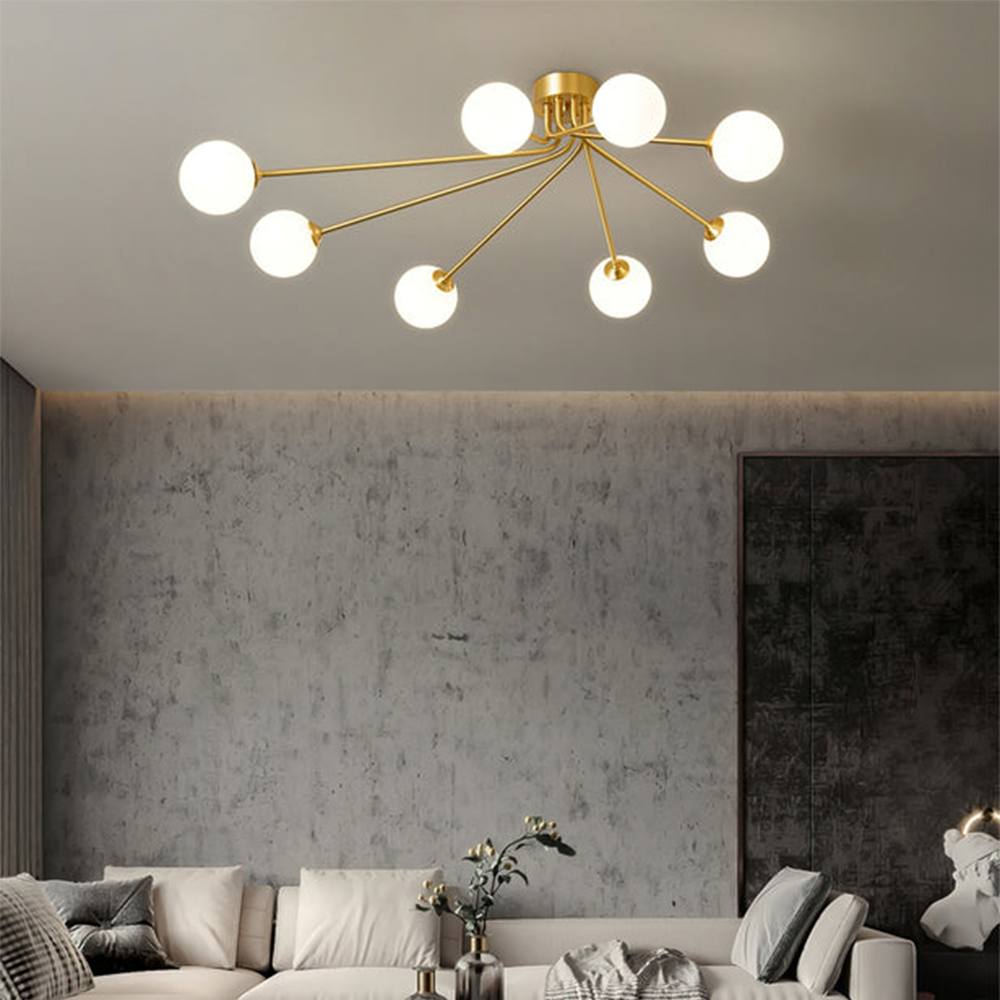 Luxury Personalized Creative Gold Metal Ceiling Lamp -Homwarmy