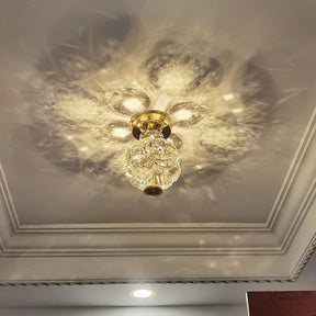 Retro Vintage Crystal Clear Ceiling Light