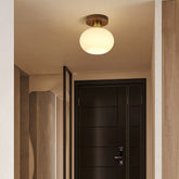 Minimalist Ball Shade Ceiling Hallway Light
