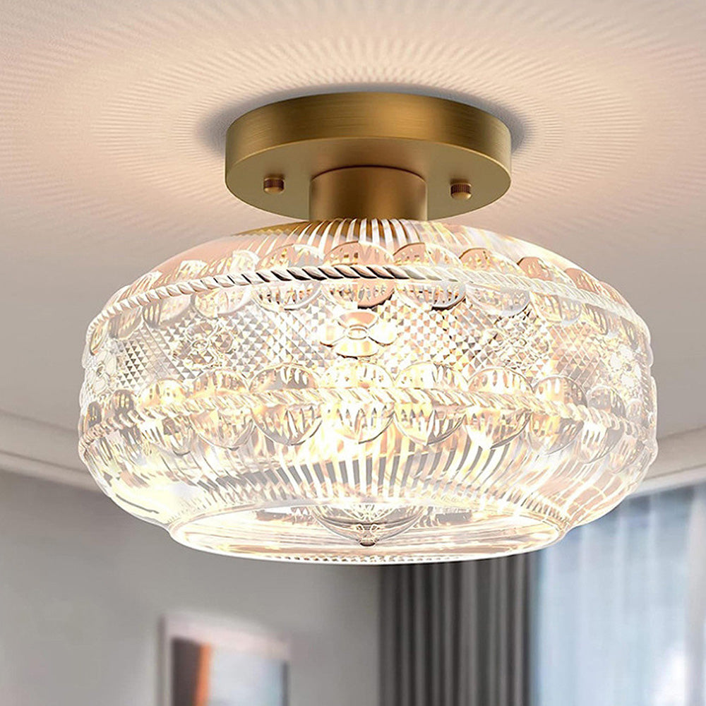 Luxury Clear Glass Ceiling Hall Light