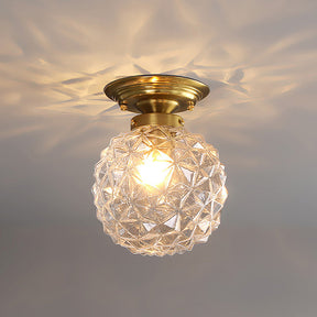 Luxury Fancy Clear Ball Flush Mount Ceiling Light