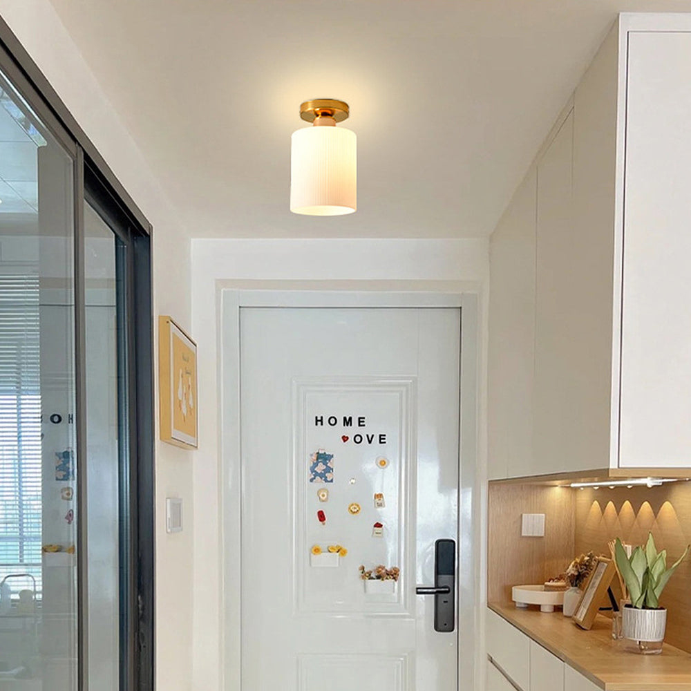 Modern Mini White Hallway Ceiling Light
