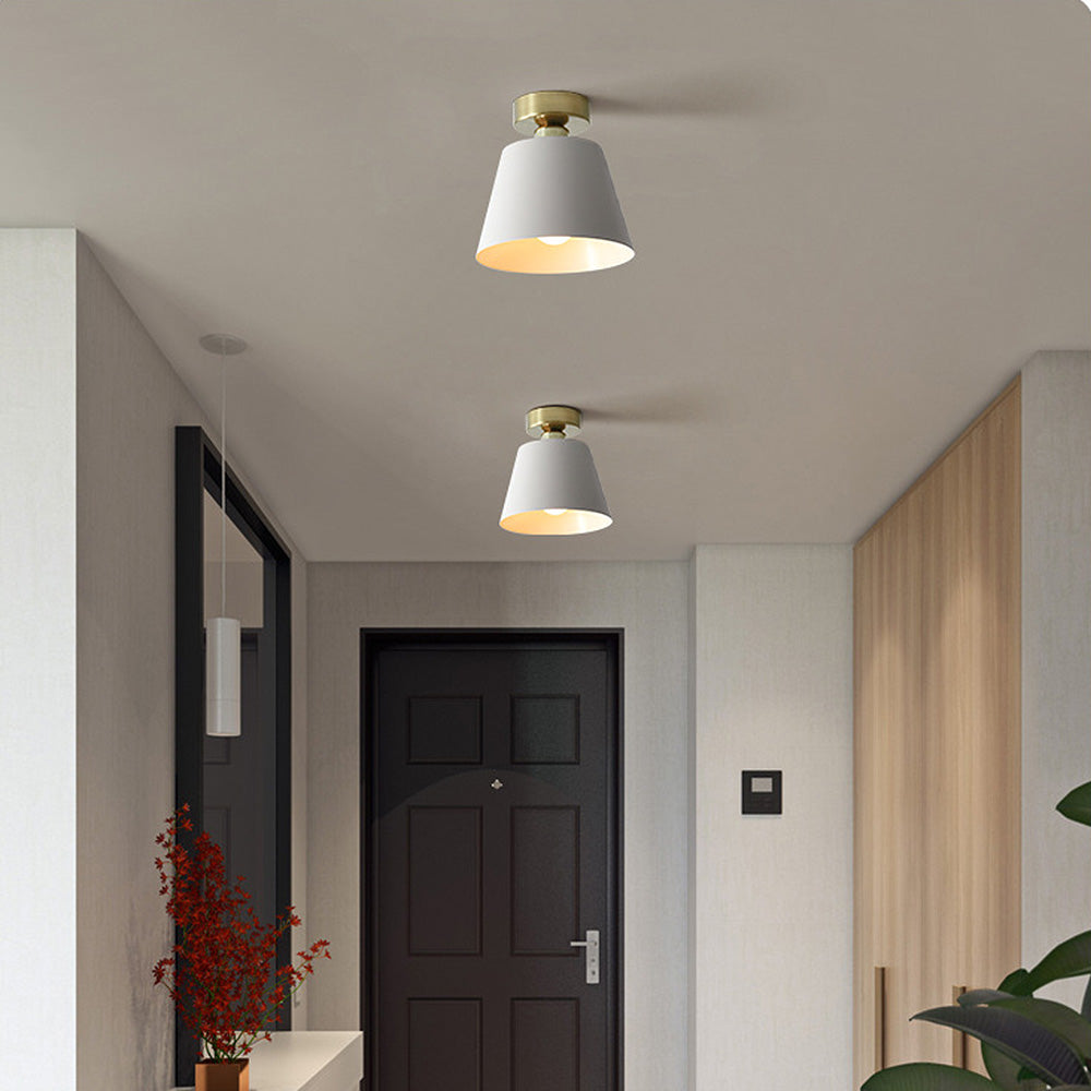 Nordic Simple Iron Shade Ceiling Light -Homwarmy