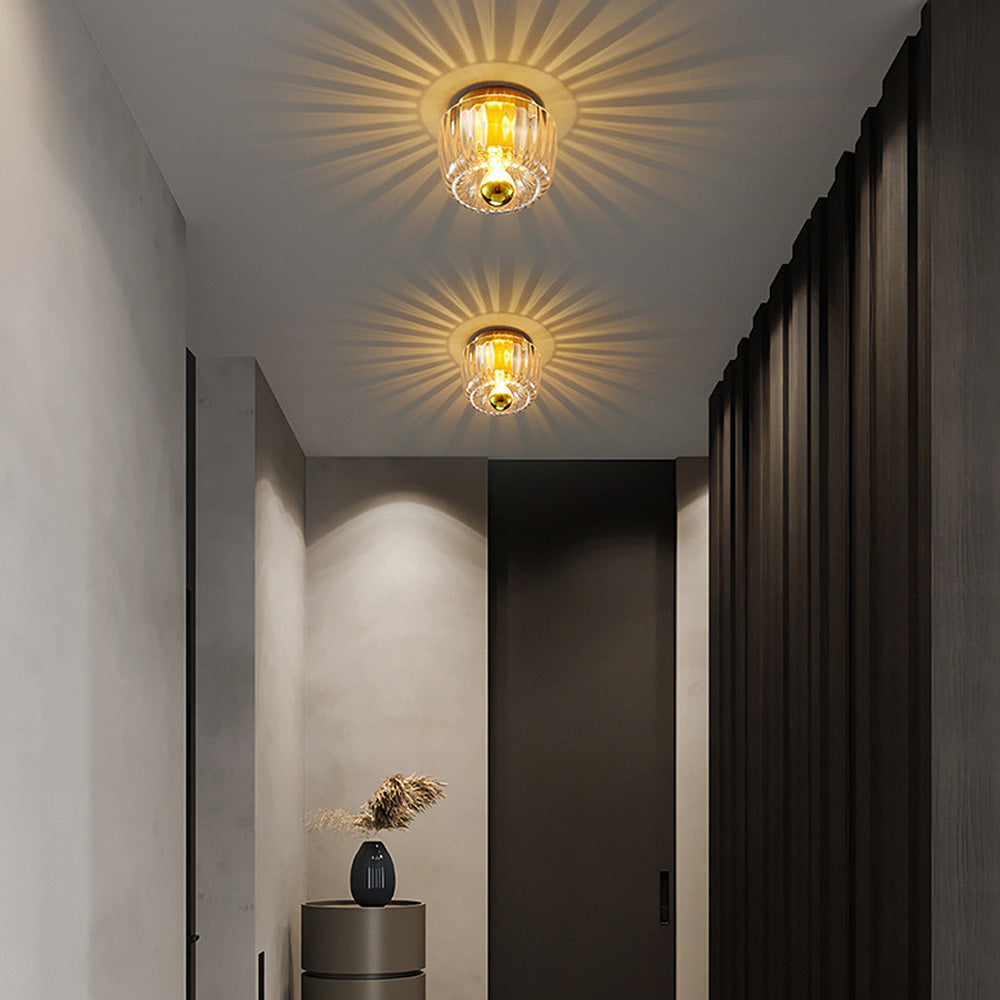 Homwarmy Ceiling Light Vintage Mini Luxury Clear Ceiling Light Entry ...