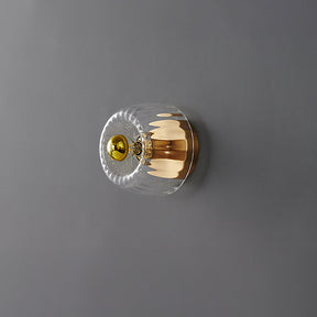 Modern Small Simple Clear Glass Ceiling Light -Homwarmy