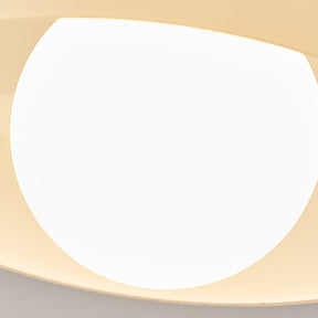 Retro White Hallway Glass Ceiling Light -Homwarmy