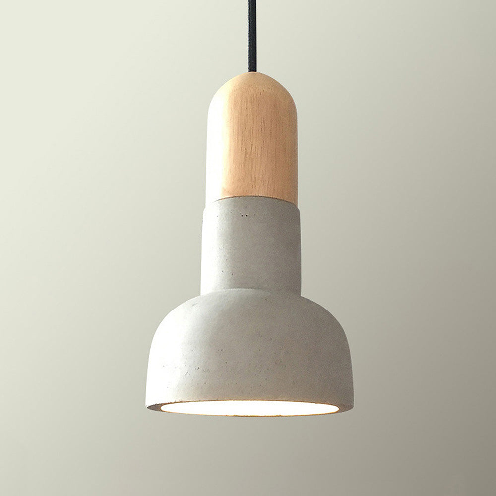 Concrete Cement Grey Stained Pendant Light