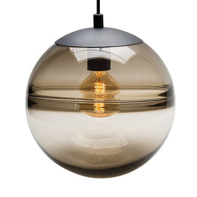 Contemporary Clear Glass Ball Pendant Light