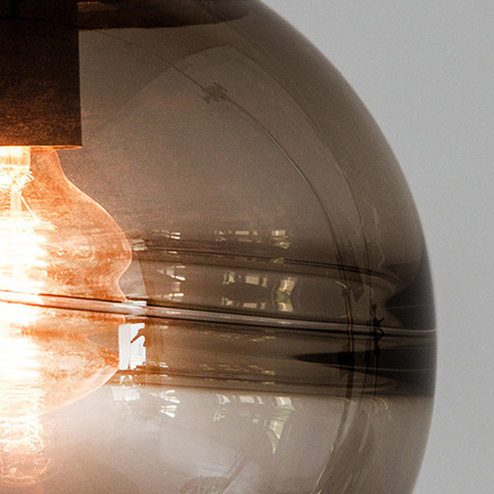 Contemporary Clear Glass Ball Pendant Light