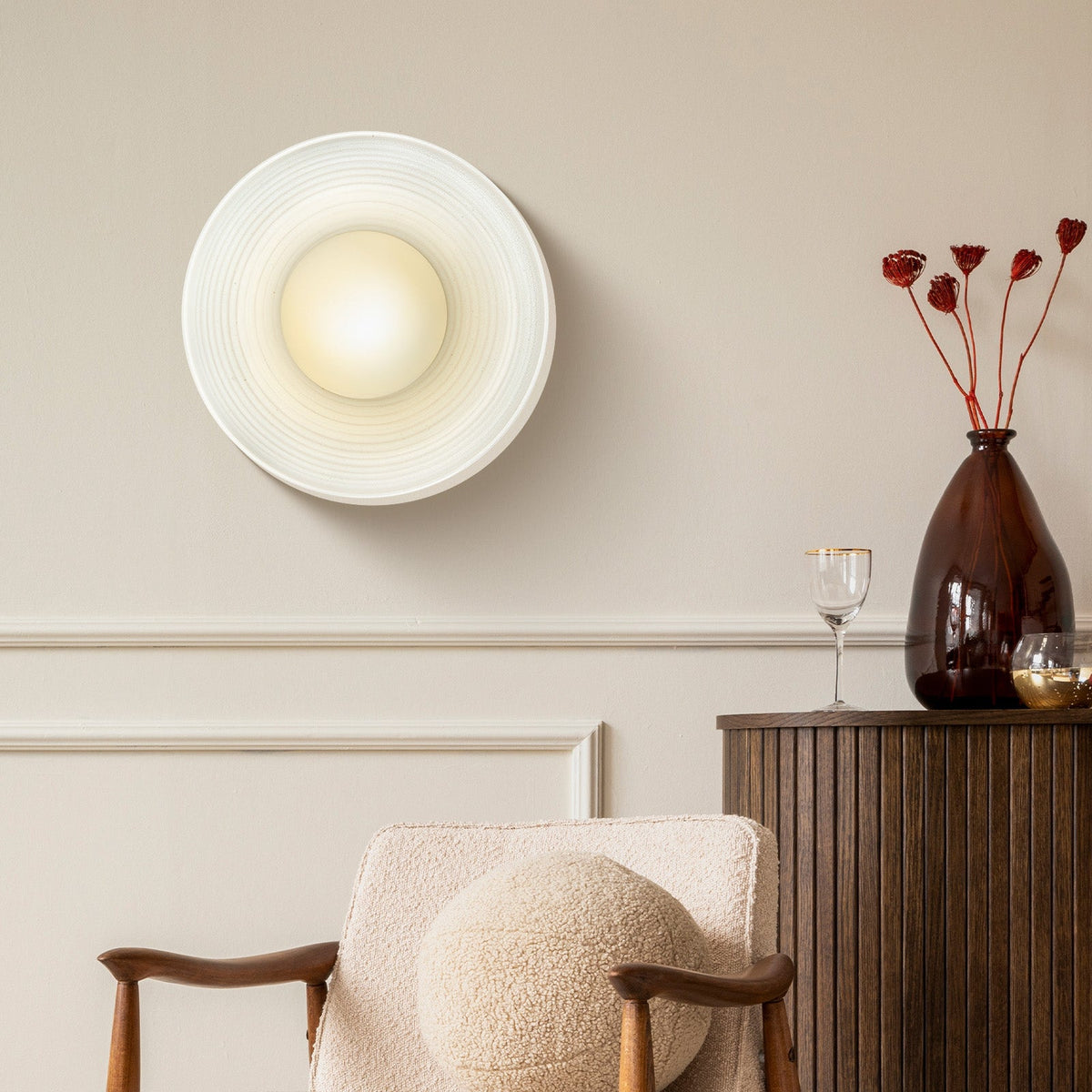 Retro Blossom Mini Stained Wall Light
