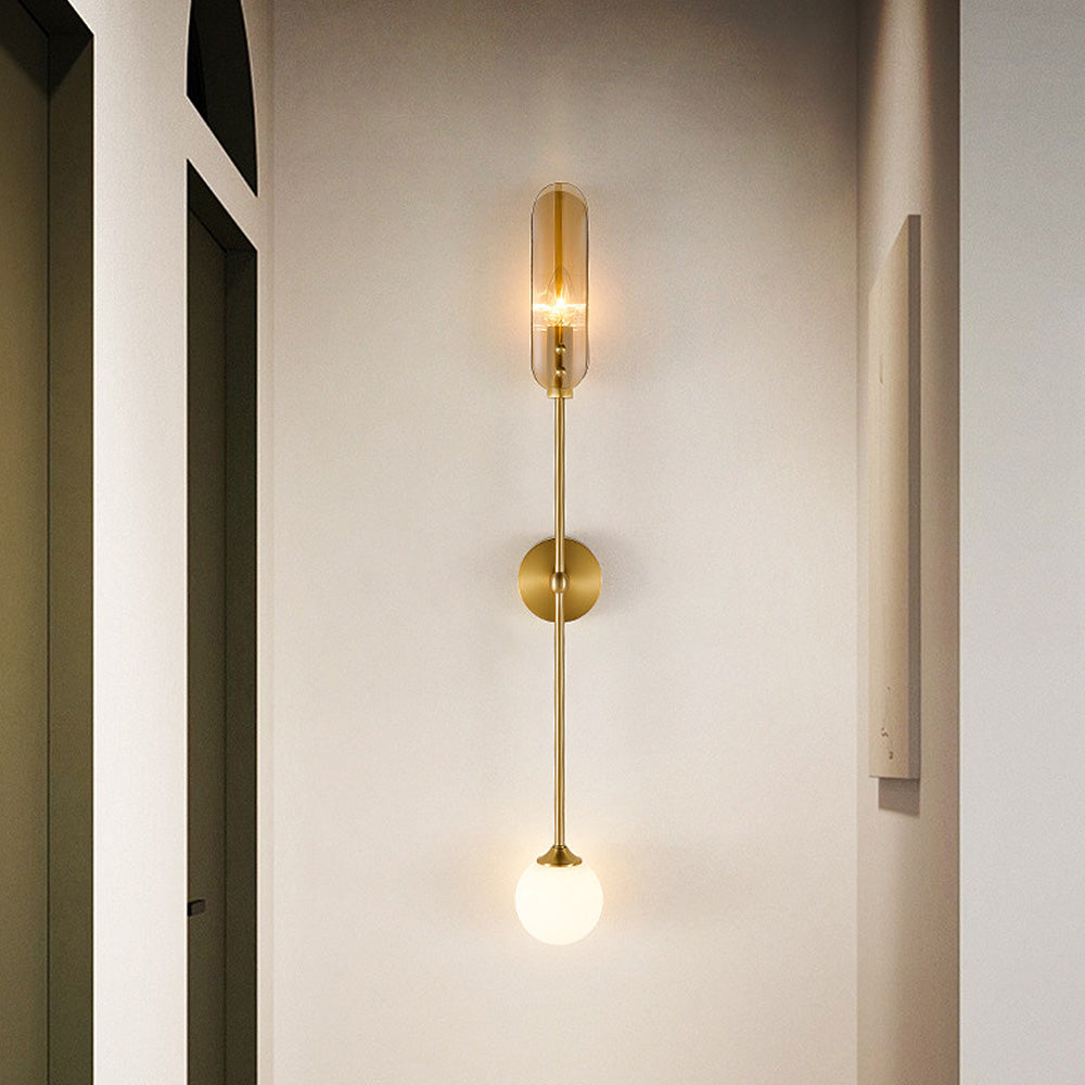 Modern Long Copper Wall Light