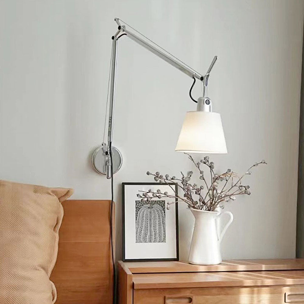 Stylish Simple Adjustable Silver Wall Light