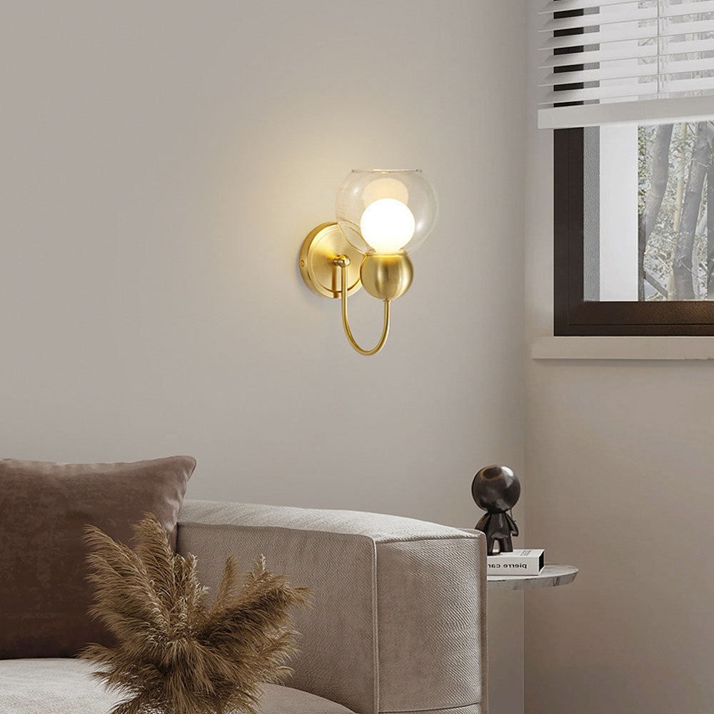 Luxury Clear Lampshade Mini Wall Light