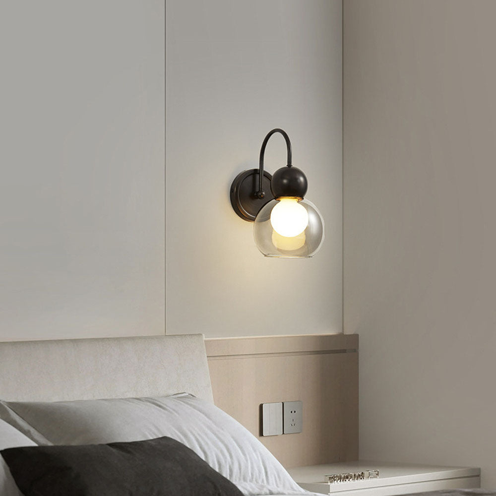 Luxury Clear Lampshade Mini Wall Light