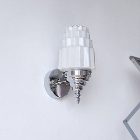 Mid-Century Modern White Wall Light