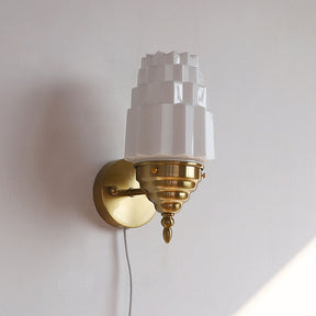 Mid-Century Modern White Wall Light