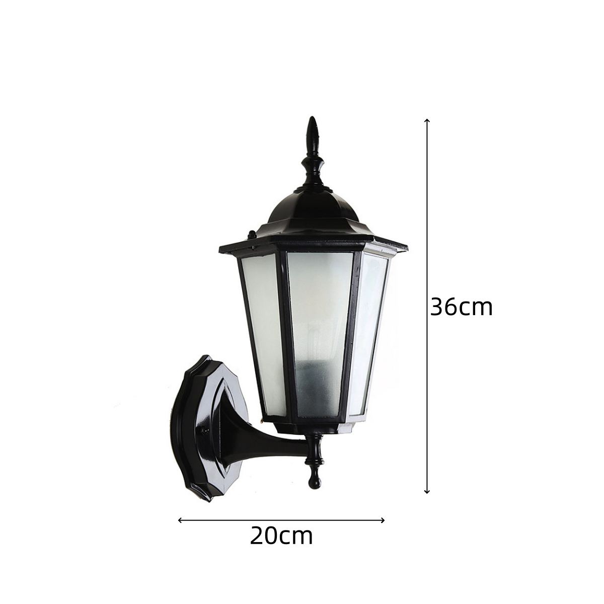 Classic Clear Glass Outdoor Wall Light