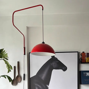 Stylish Adjustable Red Aluminum Wall Light