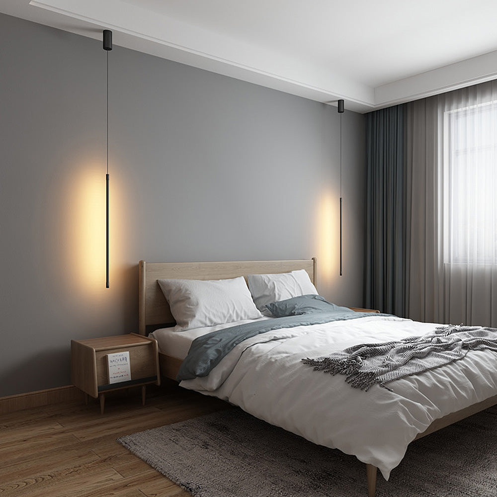 Creative Aluminum Long Bedside LED Pendant Light