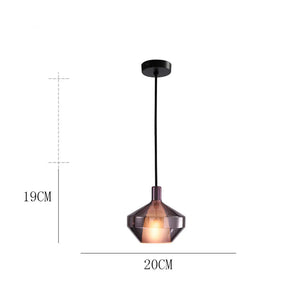 Contemporary Diverse Colorful Glass Pendant Lamp