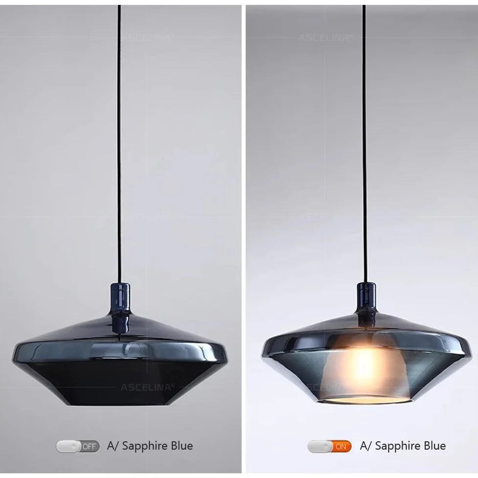 Contemporary Diverse Colorful Glass Pendant Lamp