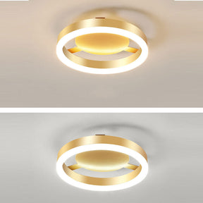 LED Metal Flush Mount Ceiling Light Fixtures For Hallway -Homwarmy