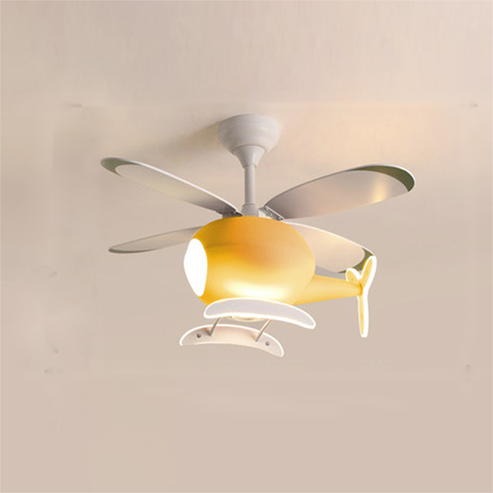Creative Airplane Macaroon Ceiling Fans with LED Lights