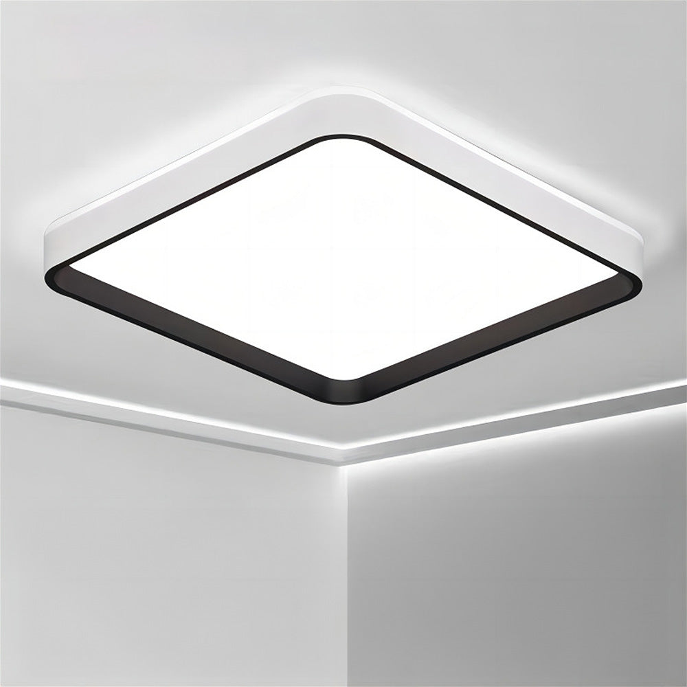 Contemporary Square Acrylic Bedroom Flush Mount Ceiling Light