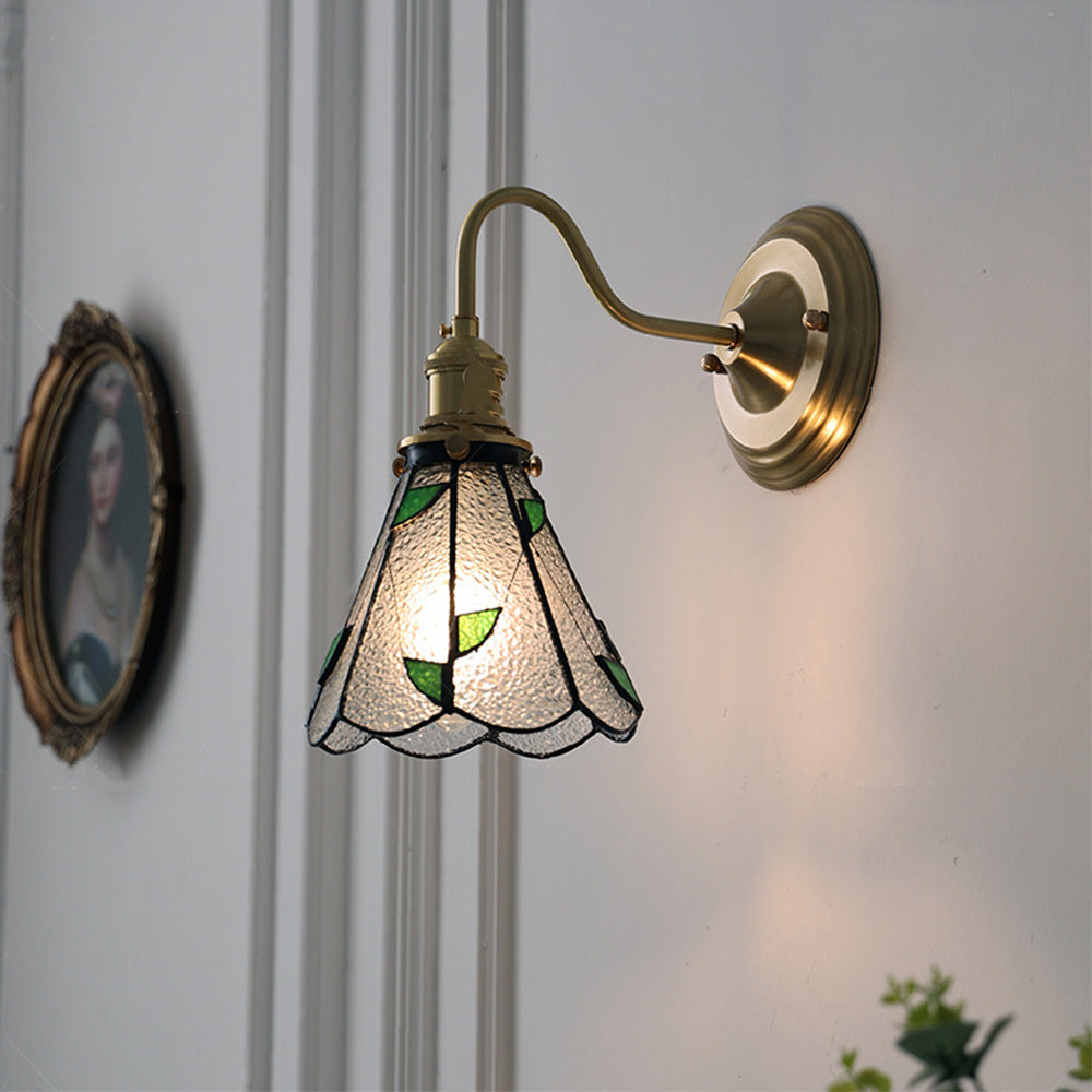 Homwarmy Wall Light Fixtures Luxury Nordic Glass Shade Wall Light For ...