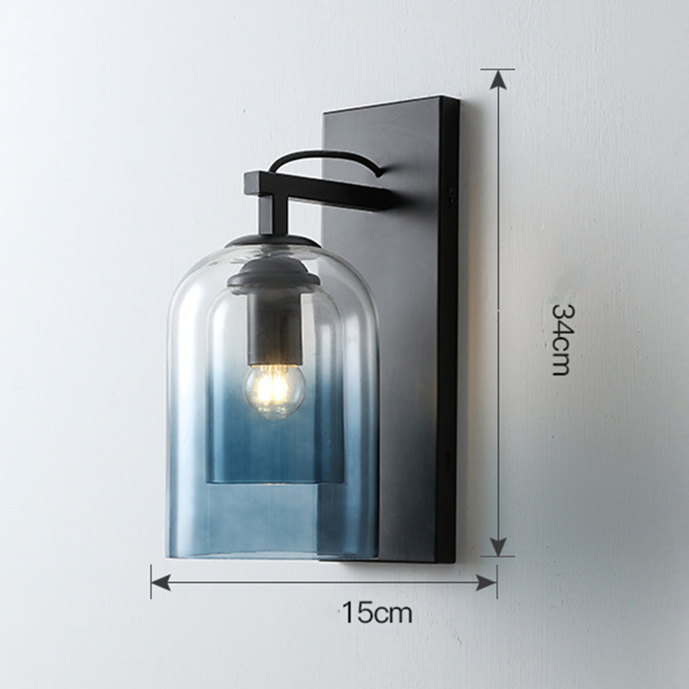 Nordic Cylinder Clear Glass Wall Light