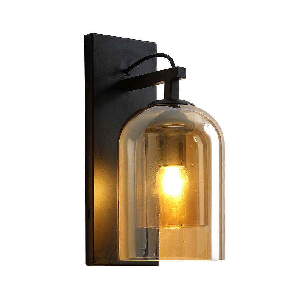 Nordic Cylinder Clear Glass Wall Light