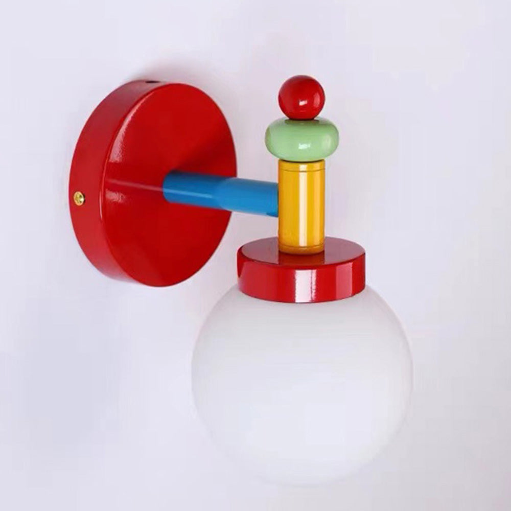 Contemporary Creative Multicolor Spherical Wall Light