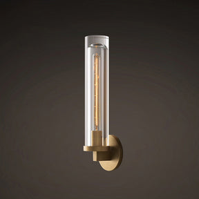 Contemporary Clear Glass Vanity Mirror Light