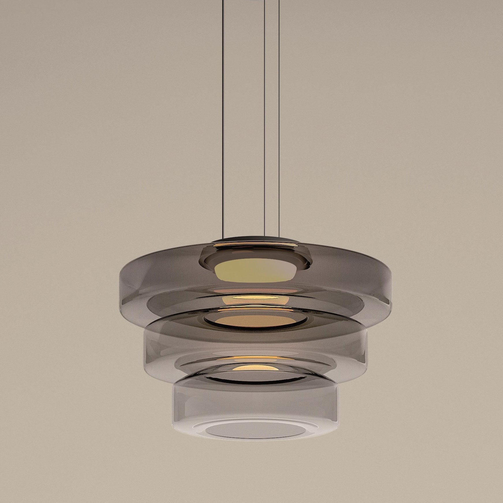 Modern Designer Style Creative Glass Pendant Round Hanging Lighting -Homdiy