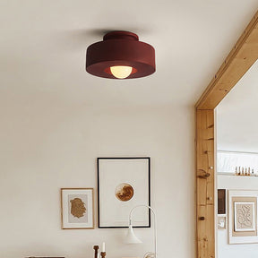 Nordic Macaron Semi Flush Mount Ceiling Light -Homwarmy