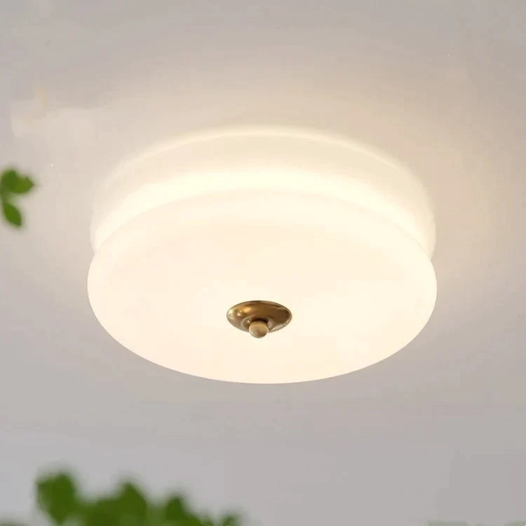 Homwarmy Ceiling light Art LED Glass Flush Mount Ceiling Lamps For