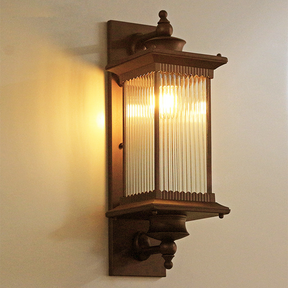 Retro Rectangular Outdoor Wall Light -Homdiy