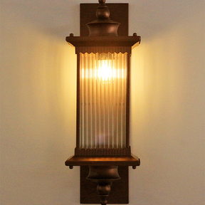 Retro Rectangular Outdoor Wall Light -Homdiy