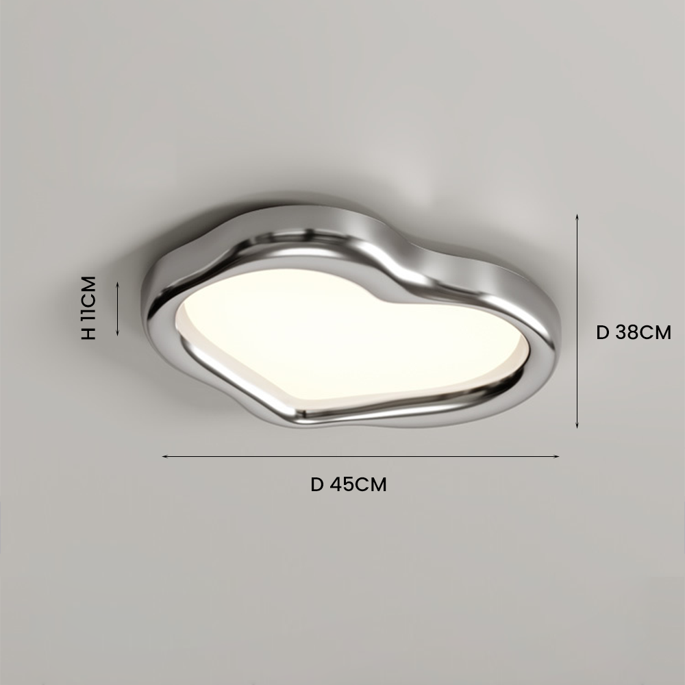Heart Shape Acrylic Led Ceiling Light -Homwarmy