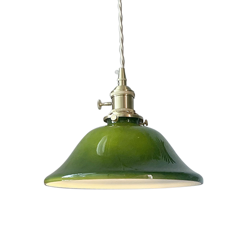 Rustic Industrial Farmhouse Hanging Glass Pendant Light -Homwarmy